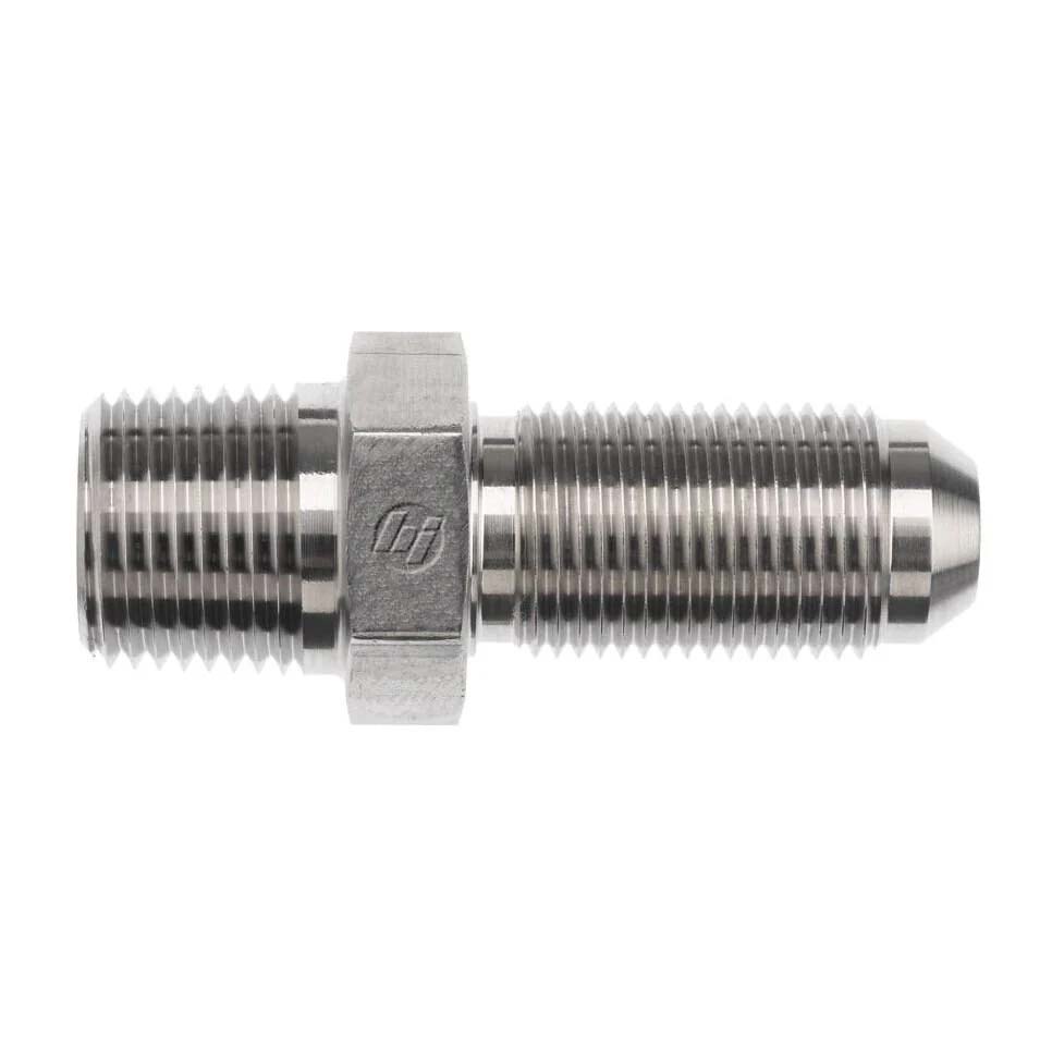 Steel Hose Adapters - JIC 37&ordm; Male Bulkhead Connector x Male NPT